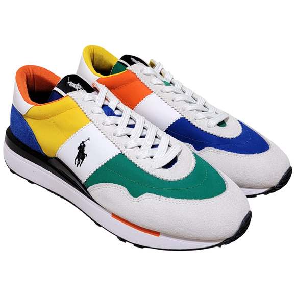 Polo Ralph Lauren Train 89 Low Top Sneakers Size US 7.5D Asymmetrical Colorblock main image 2
